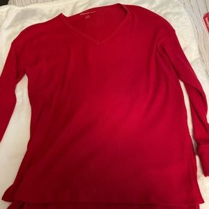 American Eagle, SUPER soft, red long sleeve shirt